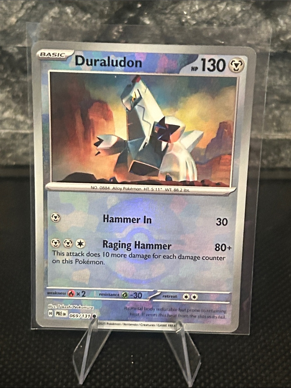 Pokemon‎ Duraludon Pokeball 069/131 Holo from Prismatic Evolutions M/NM